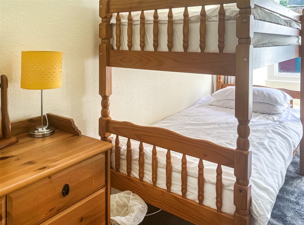 Bunk bedroom at Kenwith Cottage in Looe, Cornwall