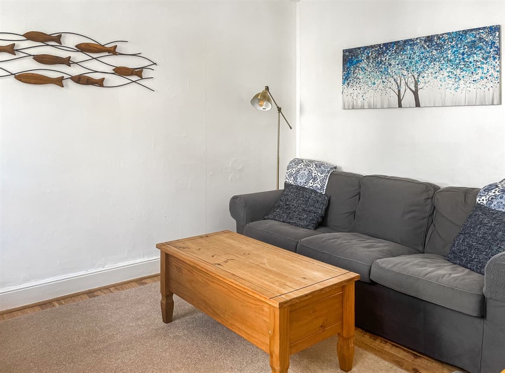 Living area at Kenwith Cottage in Looe, Cornwall