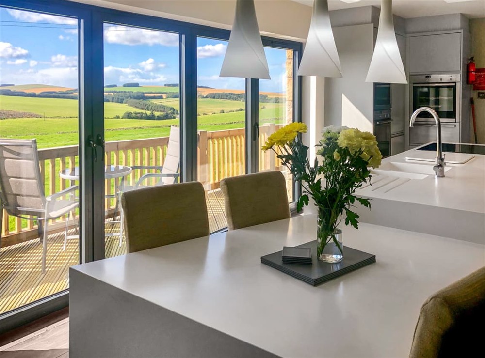 Open plan living space at Keppelgate in Heriot, Midlothian