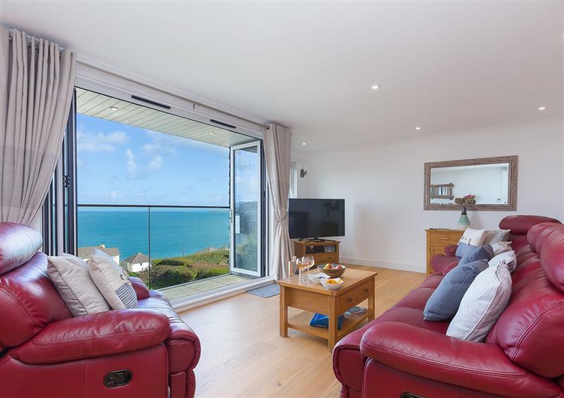 Relax in the living area at Kernows Dream, Carbis Bay