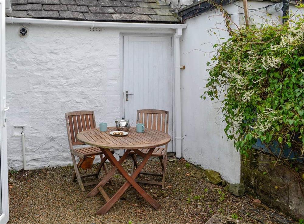 Outdoor area at Kerrim Cottage in Ringford, near Castle Douglas, Kirkcudbrightshire