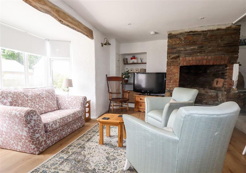 The living area at Kerslake Cottage, St Tudy