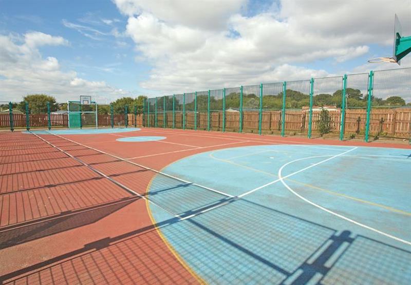 Tennis court at Kessingland Beach in Lowestoft, Suffolk