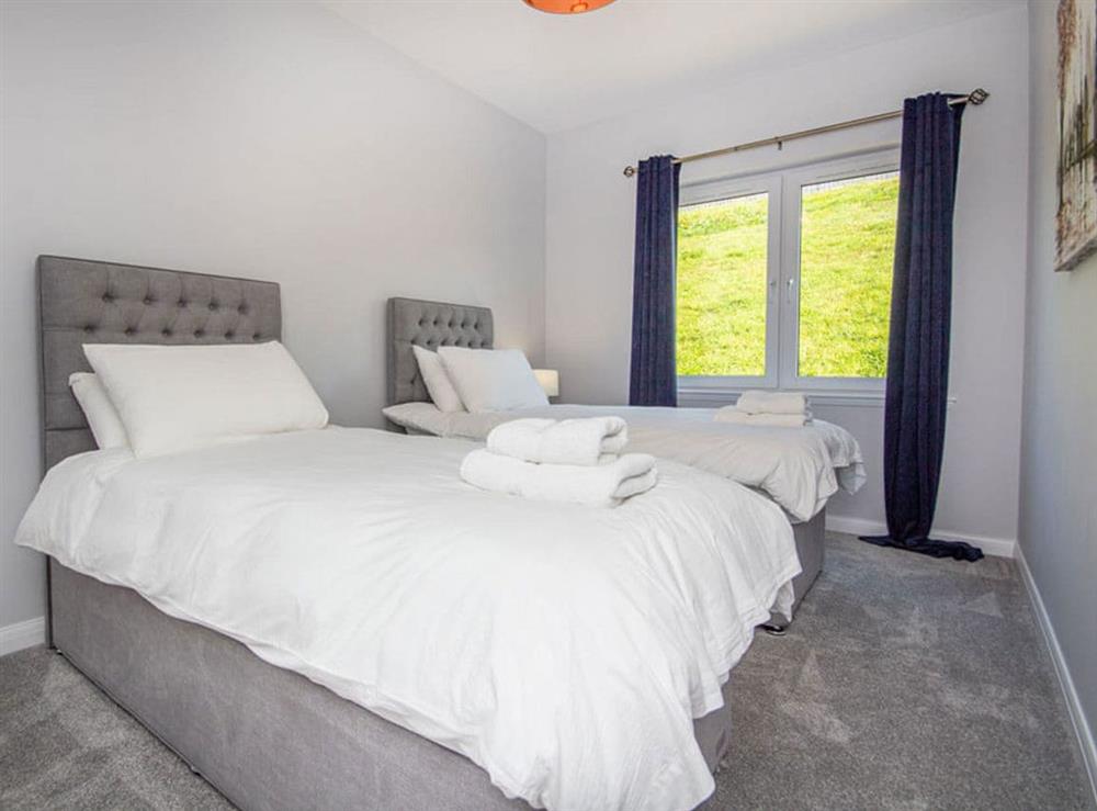 Twin bedroom at Kessock View Apartment in Inverness, Inverness-Shire