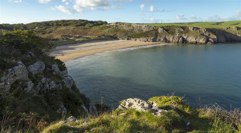 View of Barafundle Bay, Stackpole, Pembrokeshire.