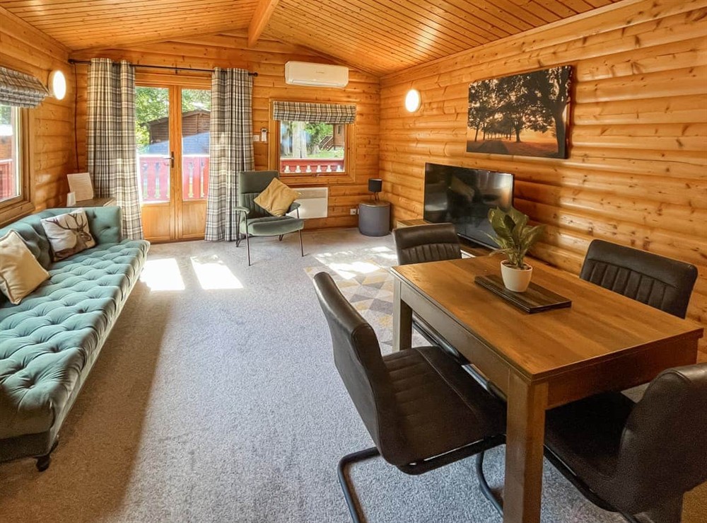 Living area at Kestrel Lodge in Kenwick, near Louth, Lincolnshire