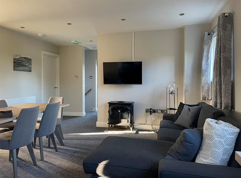 Open plan living space at Kestrel View in Skipton, North Yorkshire