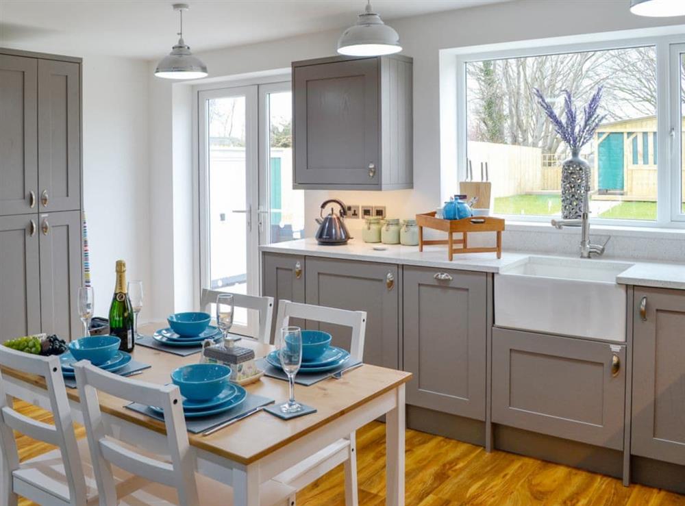 Lovely contemorary kitchen/dining area at Key to the Esk in Longtown, near Carlisle, Cumbria