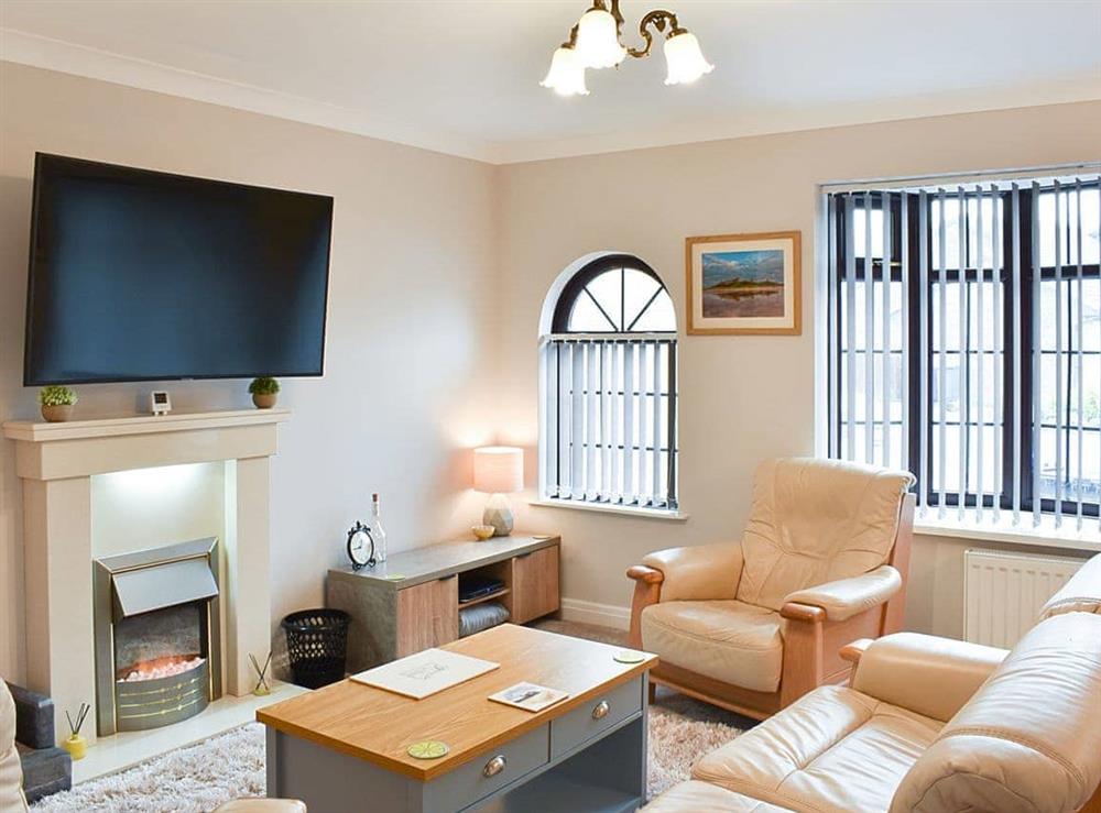 Living area at Kia Ora Cottage in Seahouses, Northumberland