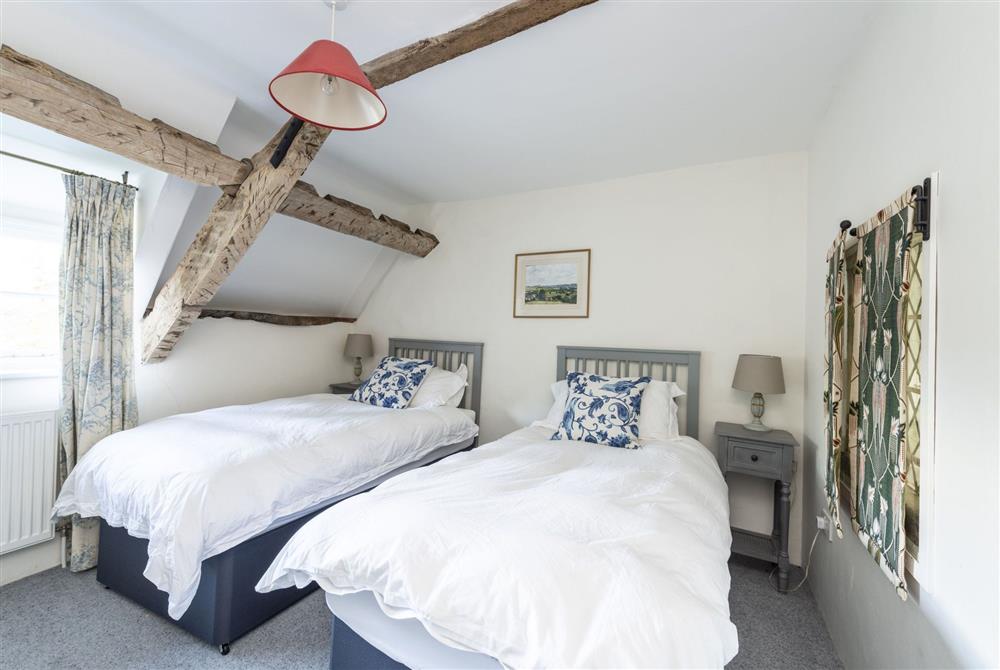 Bedroom four with twin single beds at Kiddles House, Piddletrenthide, nr Dorchester