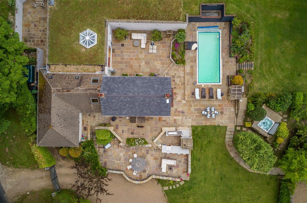 Aerial view of Kidds Hill Farm, Colemans Hatch, Sussex