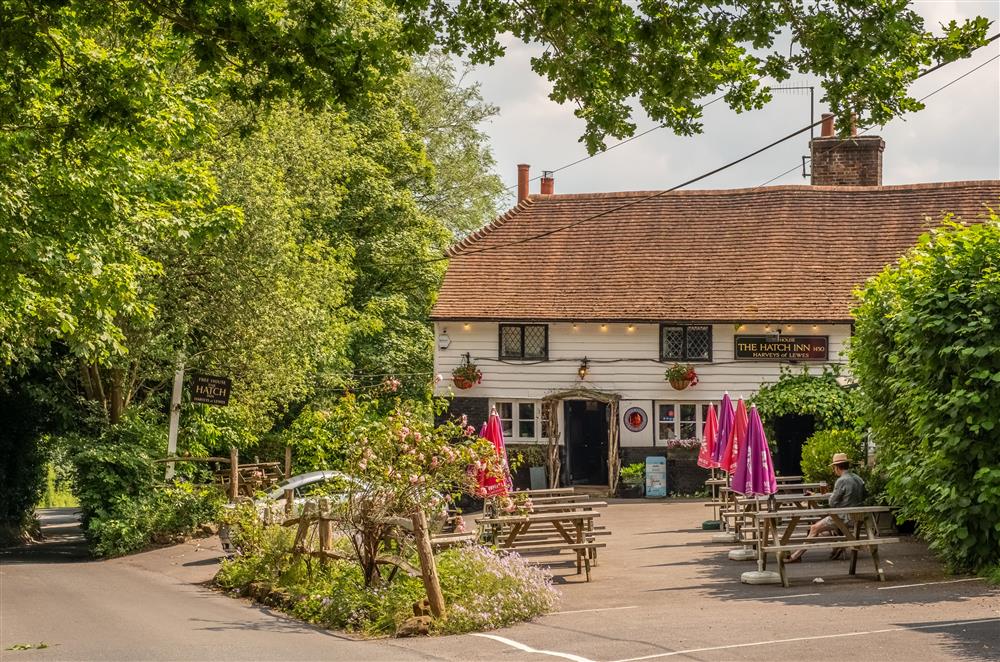 The renowned Hatch Inn is within walking distance of Kidds Hill Farm, Colemans Hatch, Sussex