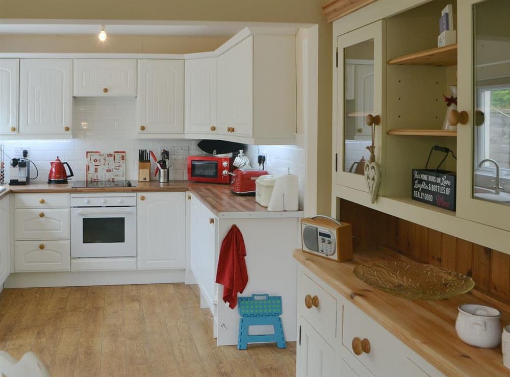 Well equipped kitchen/ dining room at Kielder Kip Cottage in Kielder, near Bellingham, Northumberland