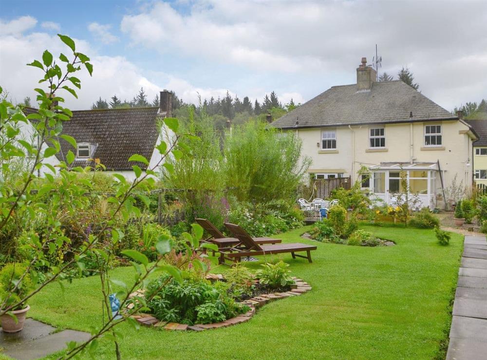Wonderful garden at Kielder Kip Cottage in Kielder, near Bellingham, Northumberland