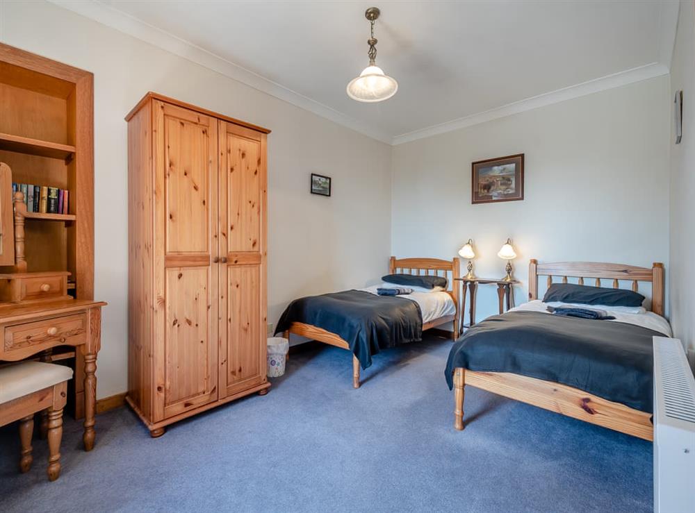 Twin bedroom at Kilbride Cottage in Shannochie, Isle Of Arran