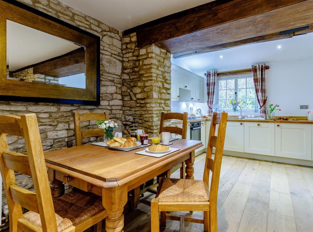 Convenient dining area at Kilcot Coach House in Lower Kilcot, near Wotton-under-Edge, Gloucestershire