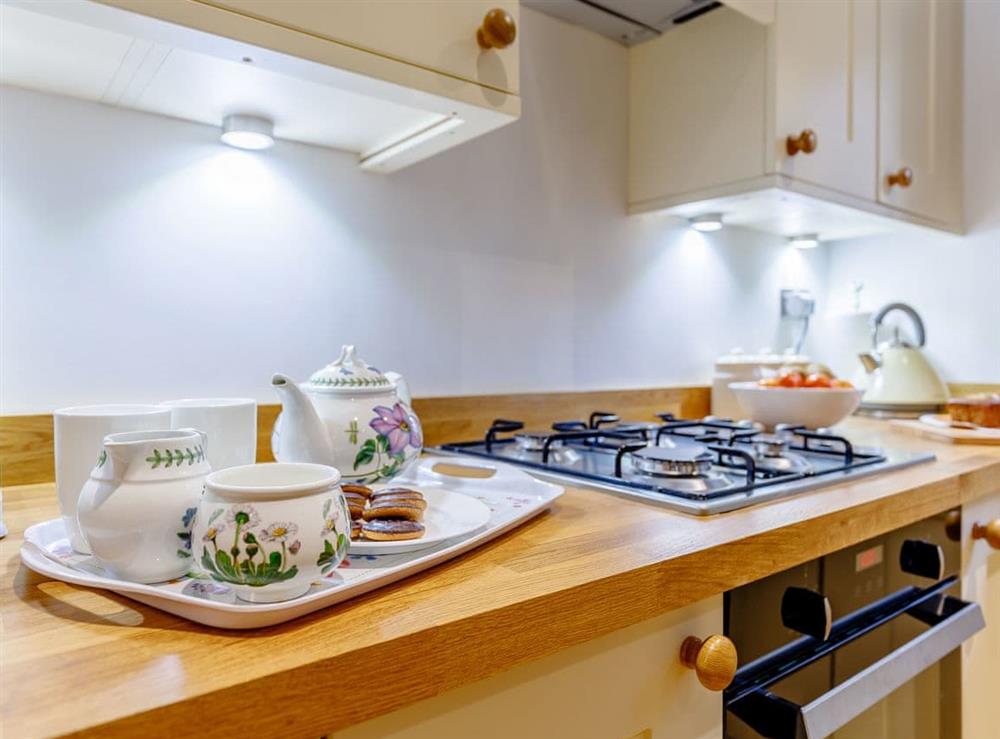 Delightful fitted kitchen at Kilcot Coach House in Lower Kilcot, near Wotton-under-Edge, Gloucestershire