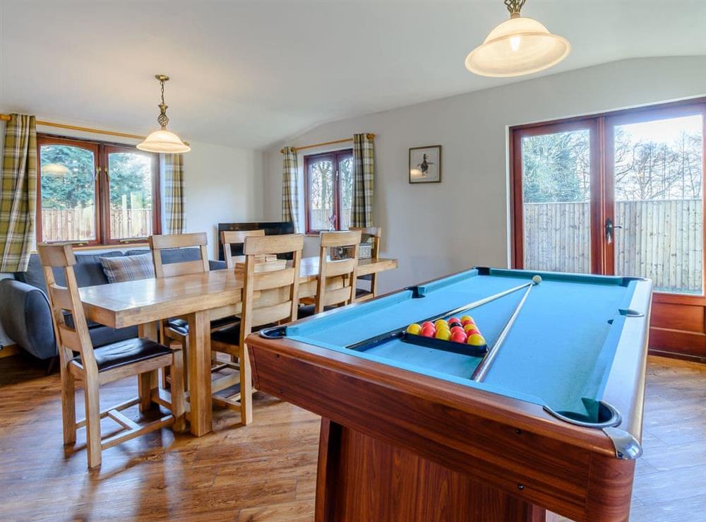 Games room at The Lodge, 