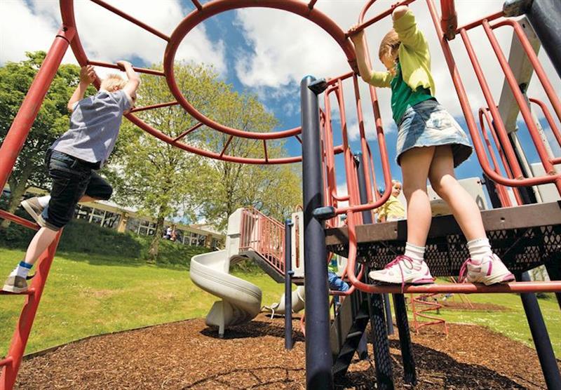 Children’s adventure playground at Killigarth Manor in , Polperro 