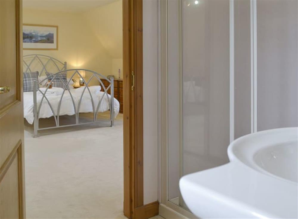 En-suite shower room at Kilmore House in Drumnadrochit, near Inverness, Inverness-Shire
