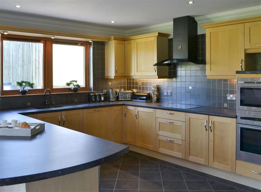 Large kitchen at Kilmore House in Drumnadrochit, near Inverness, Inverness-Shire