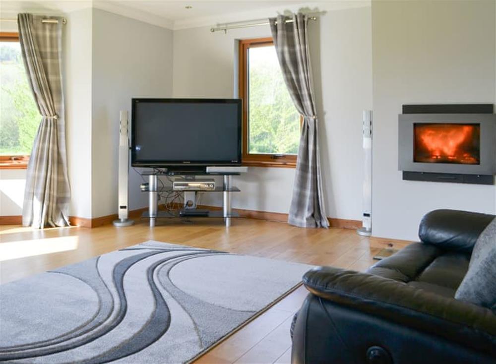 Stylish living room at Kilmore House in Drumnadrochit, near Inverness, Inverness-Shire