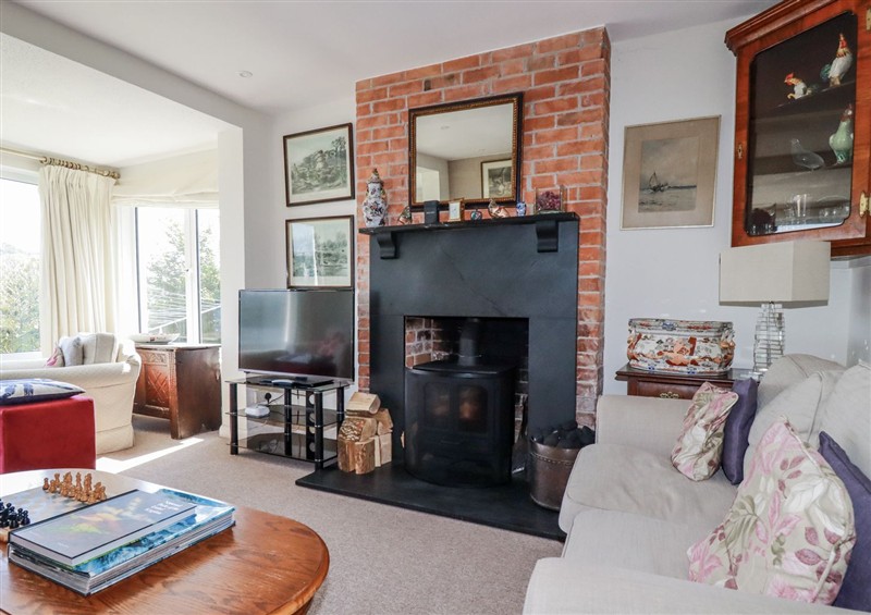 The living room at Kiln Cottage, Golant near Tywardreath