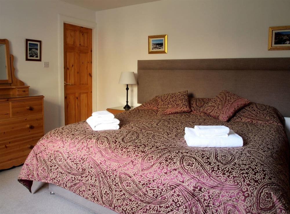 Lower bedroom, Super-King or single beds at Kiln House in Keltneyburn, near Aberfeldy, Perthshire