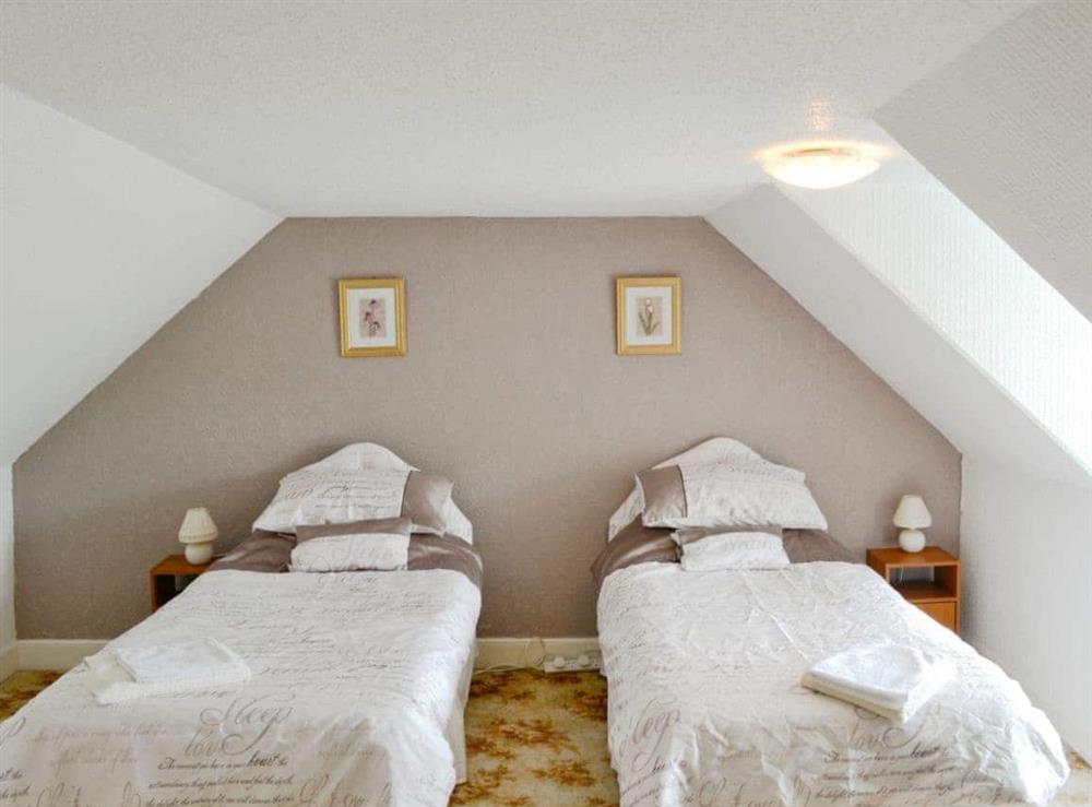 Twin bedroom at Kilpatrick Farm House in Pinmore, near Girvan, Ayrshire
