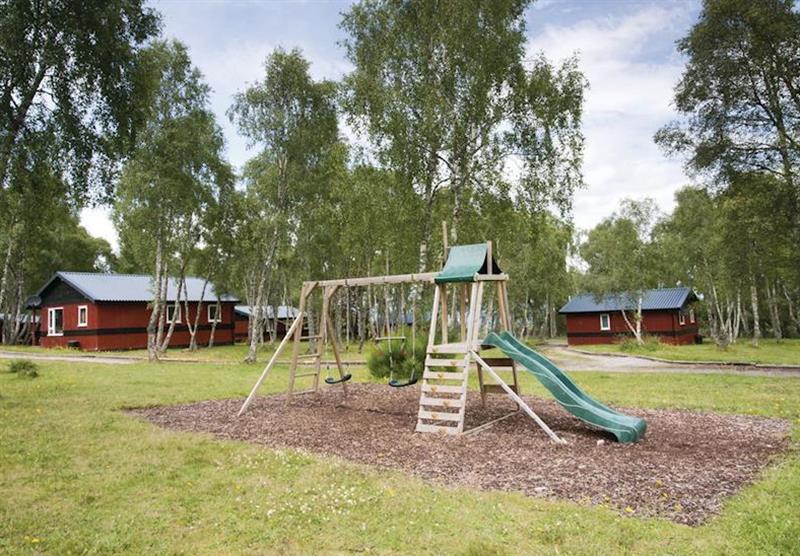 Children’s play area at Kiltarlity Lodges in Inverness shire, Scotland