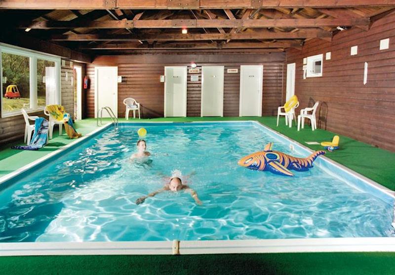 Indoor heated pool at Kiltarlity Lodges in Inverness shire, Scotland