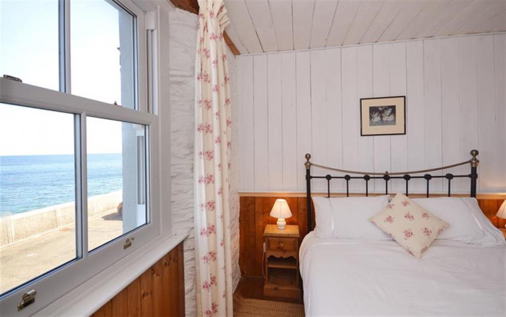 Lovely sea views from the double bedroom. at Kimberley Cottage in Beesands