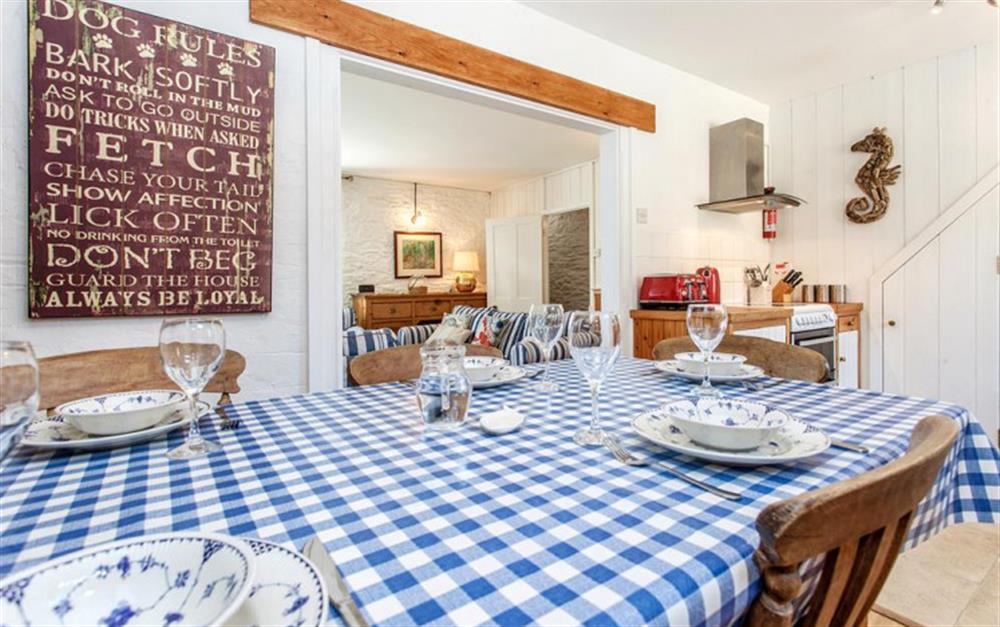 The dining area.  at Kimberley Cottage in Beesands