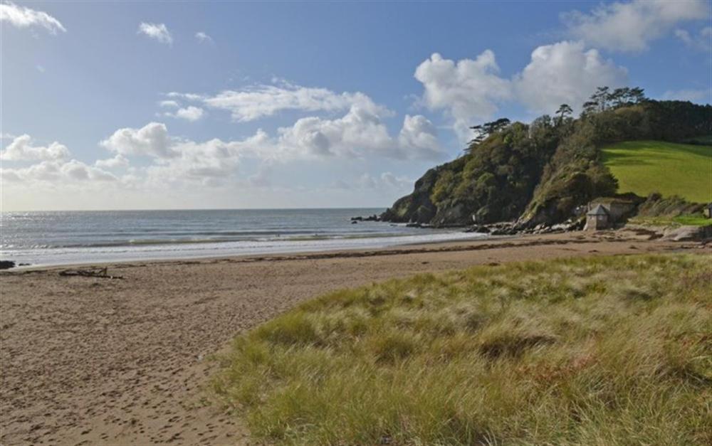 Mothecombe beach at Kimberley Garden Cottage in Ringmore
