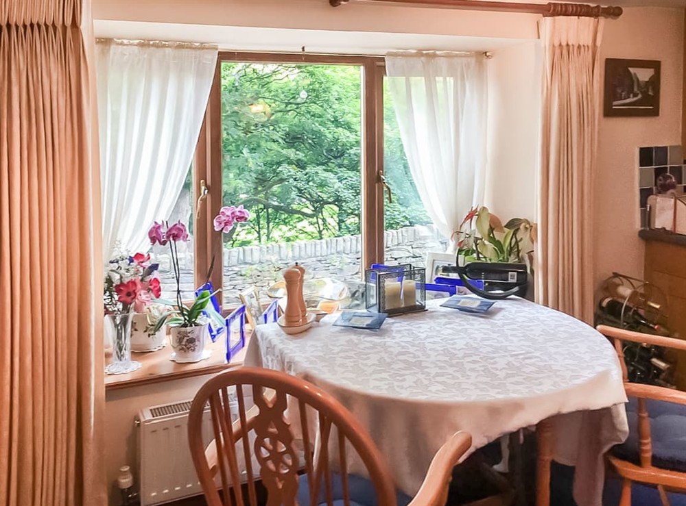 Dining Area at Kinder Cottage in Hayfield, Derbyshire