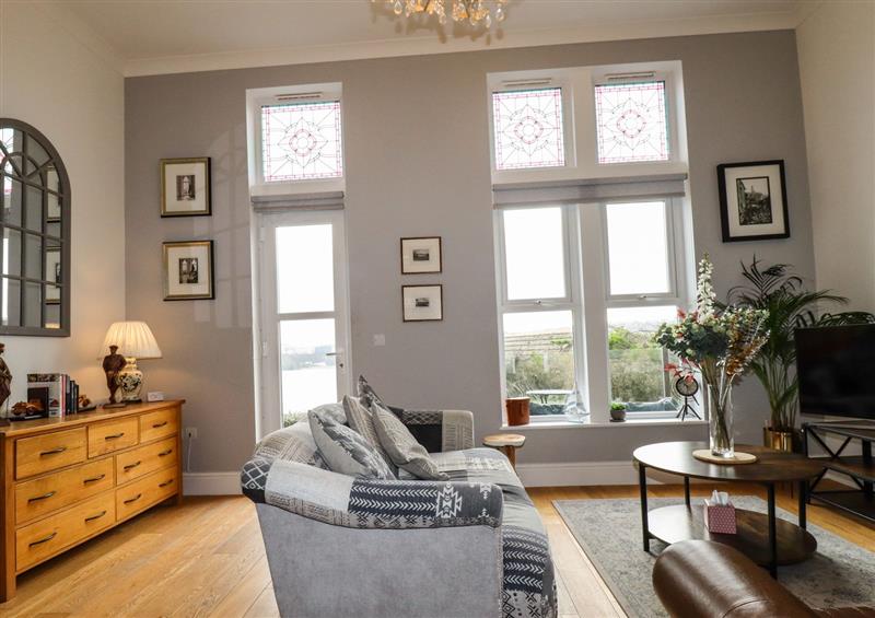 Relax in the living area at King Edwards View, Newquay