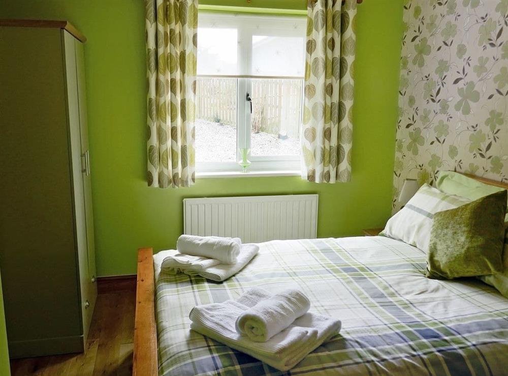 Comfortable double bedroom at Kingfisher Cottage in Amble, Northumberland