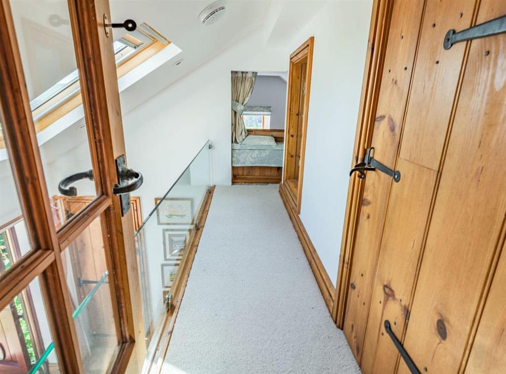 Galleried landing at Kingfisher Cottage in Barkston, Lincolnshire
