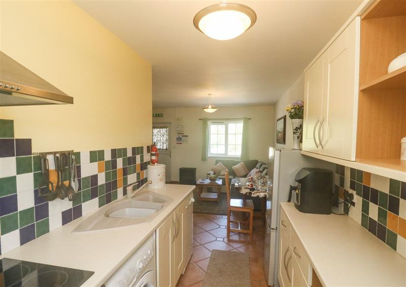 This is the kitchen at Kingfisher Cottage, Bottreaux Mill near South Molton