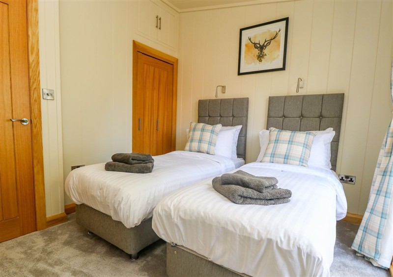 One of the bedrooms at Kingfisher Lodge, Gargrave