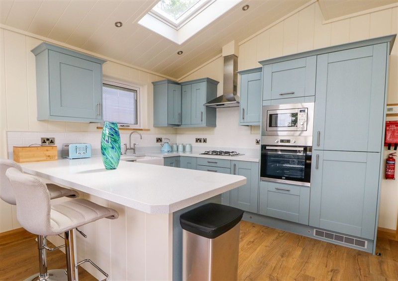 This is the kitchen at Kingfisher Lodge, Gargrave