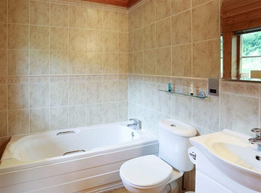 En-suite Bathroom at Kingfisher Lodge in Hagworthingham, Lincs., Lincolnshire
