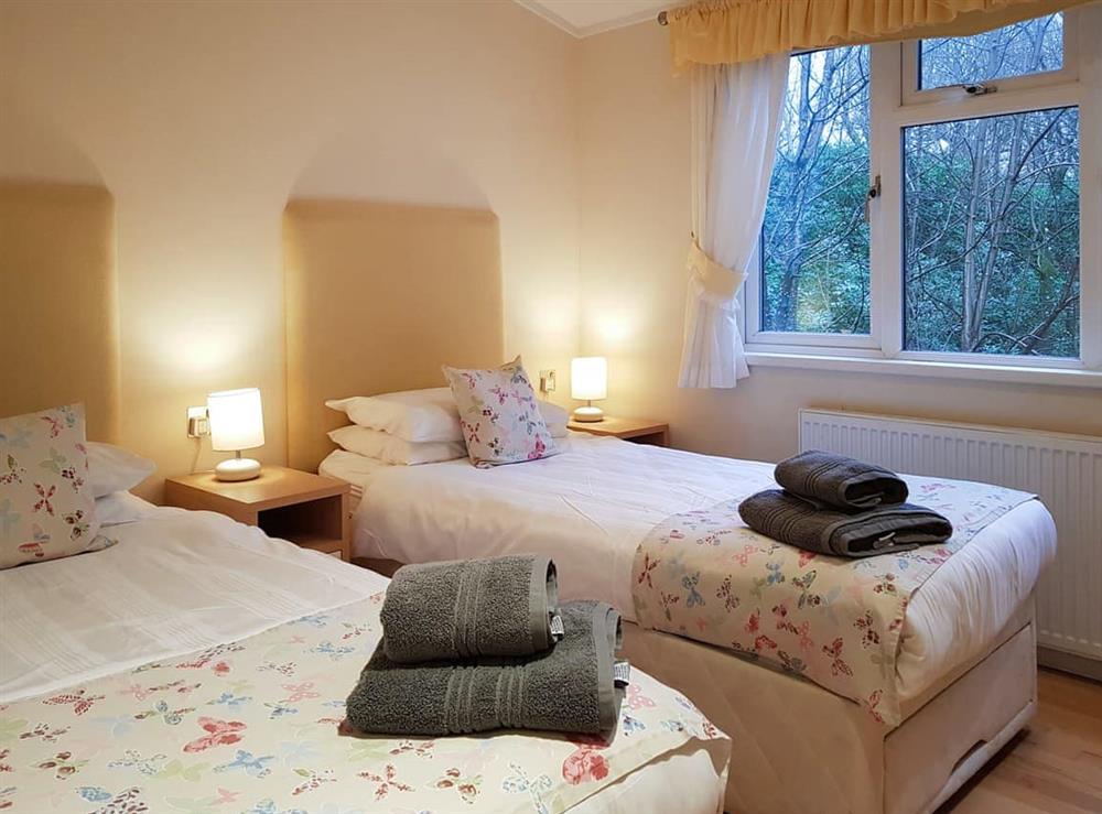 Twin bedroom at Kingfisher Lodge in Loch Lomond, Dumbartonshire