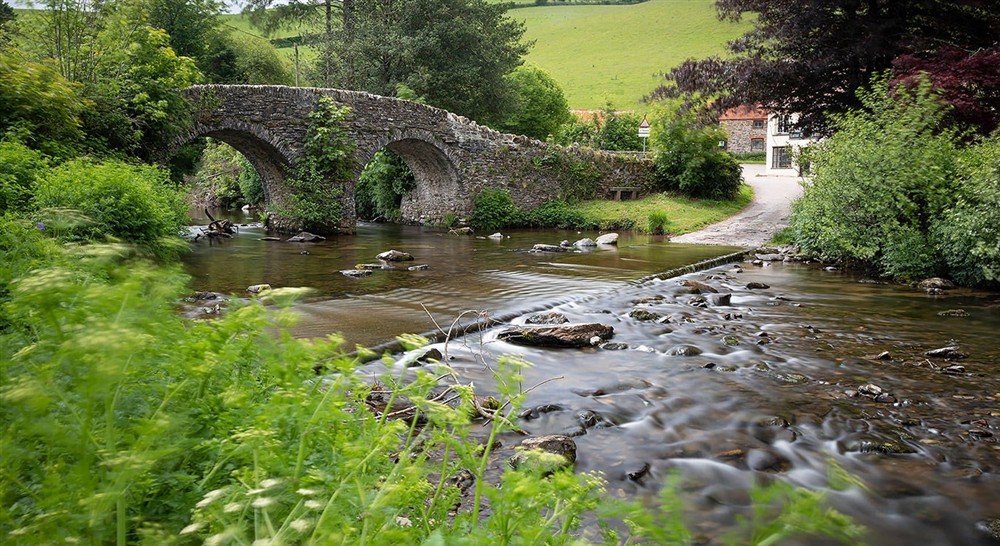 The ford close to Kingfisher View, Devon at Kingfisher View in Lynton, North Devon