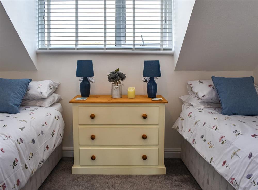 Twin bedroom at Kingfishers Rest in Haverigg, Cumbria