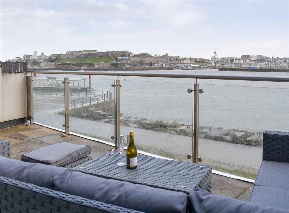 Furnished terrace with amazing views at Kings Haven in Mount Batten, near Plymouth, Devon