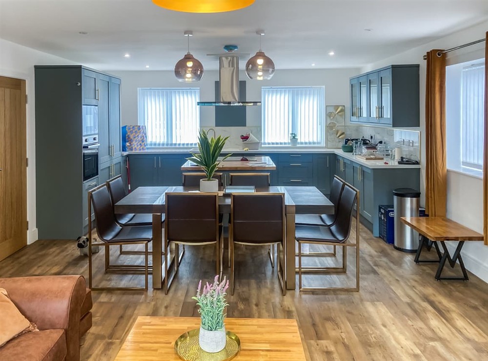 Open plan living space at Kings Lodge in Bridlington, North Humberside