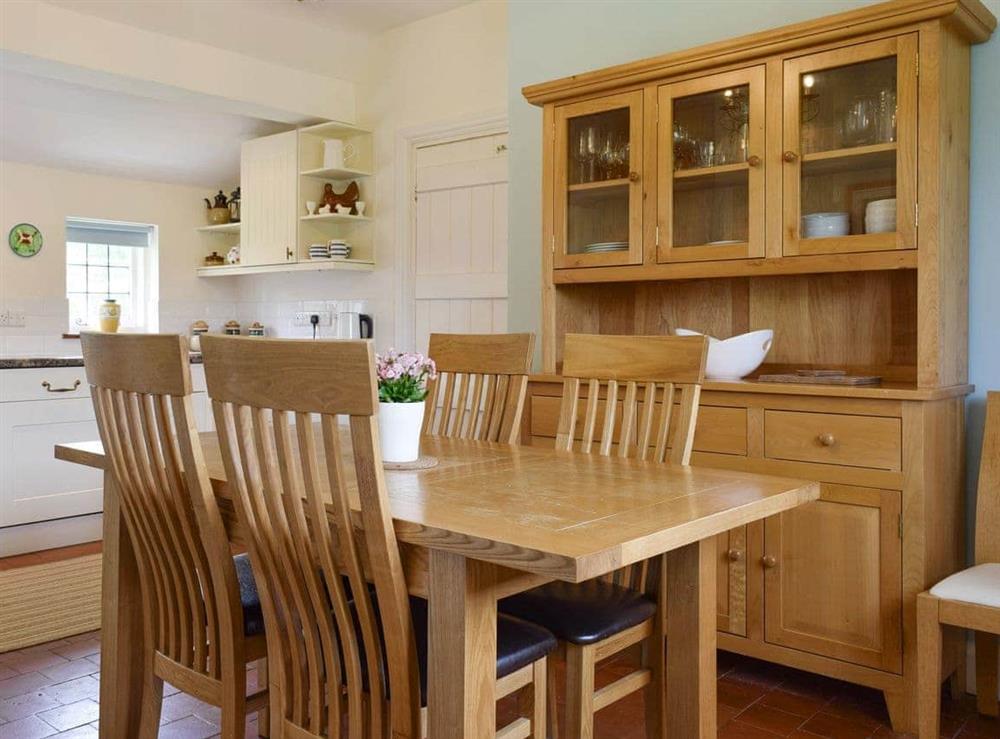 Convenient dining area within kitchen at Kingshill Farm Cottage in Little Kingshull, near Great Missenden, Buckinghamshire
