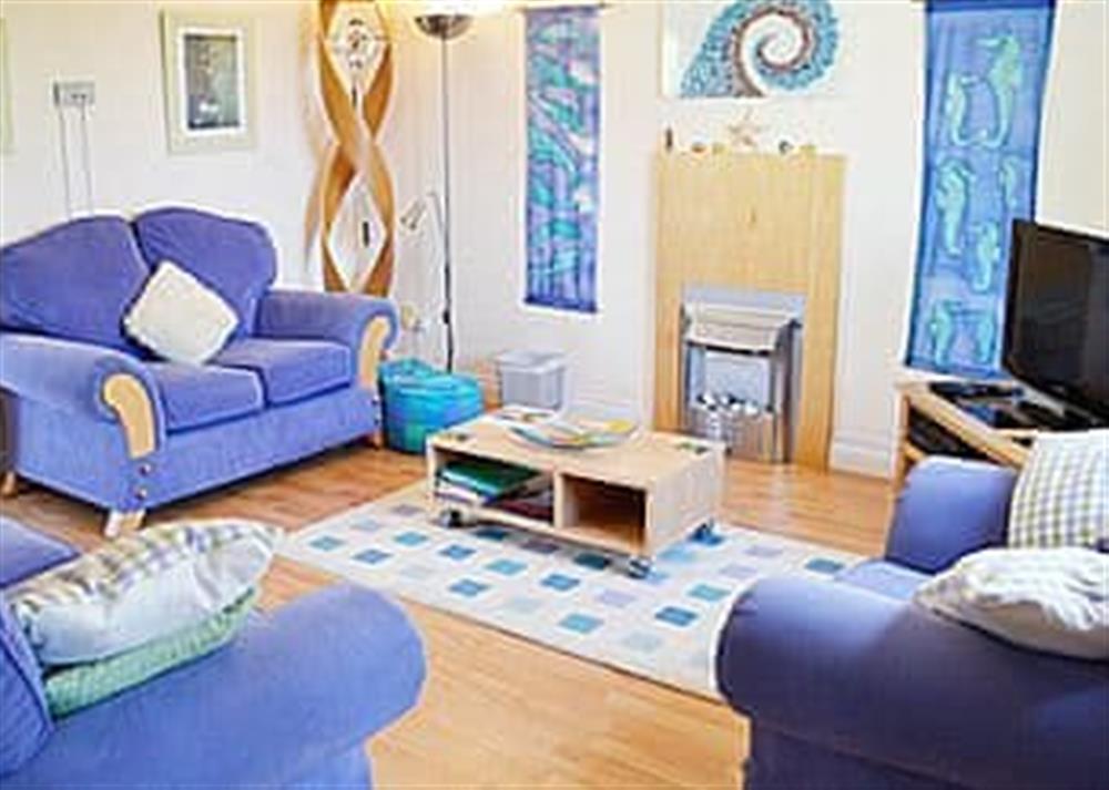 Living room at Kingsholm in Porthtowan, Cornwall