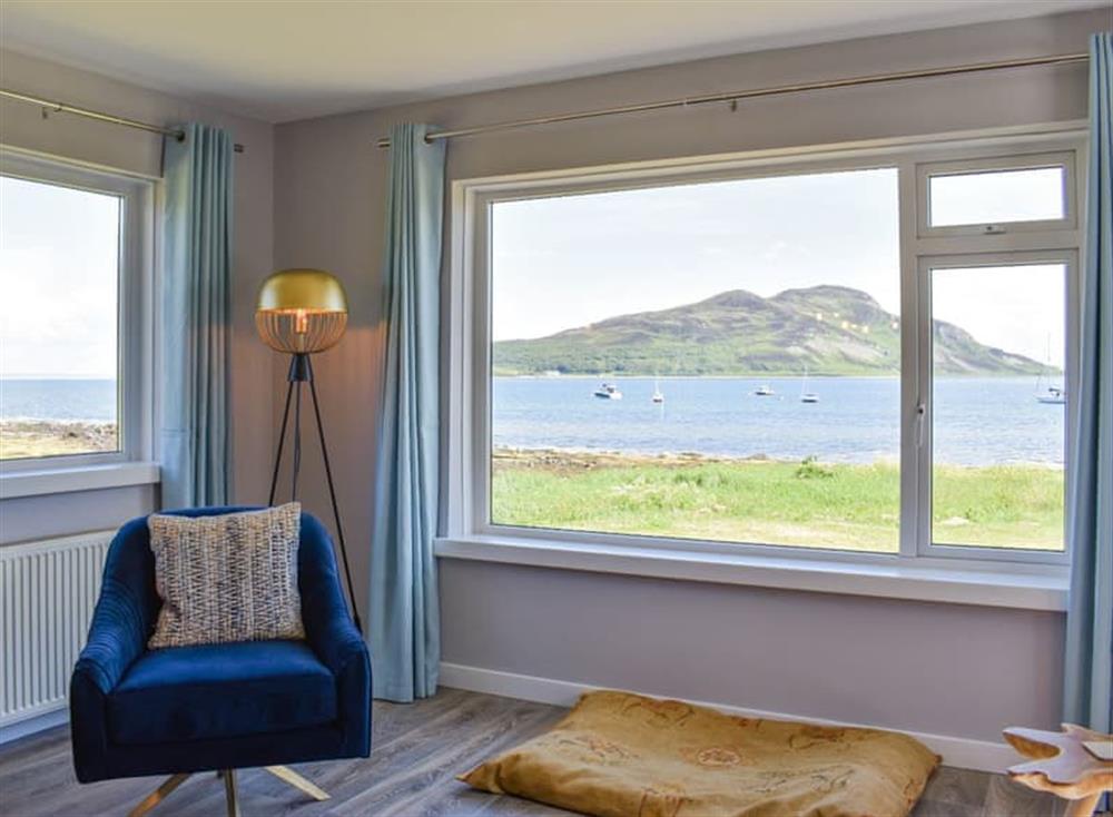 Amazing views from the living room at Kinneil Land in Lamlash, Isle Of Arran